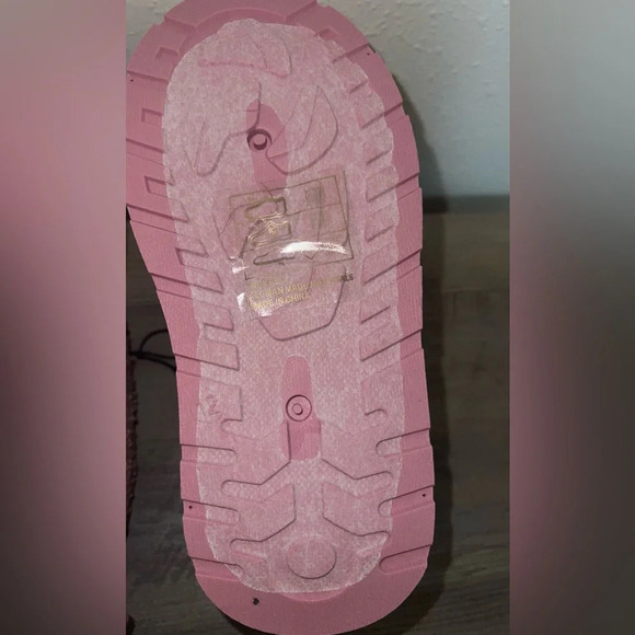 Love 83 Little & Big Girls Teddy Sherpa Scuff Platform Slipper, Size 12, NWT - Picture 8 of 9